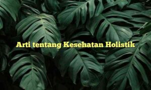 Arti tentang Kesehatan Holistik